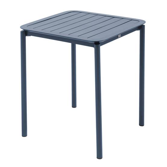 Oviala - Ensemble table de terrasse 70cm et 4 fauteuils bleu foncé Almada - Oviala - Imagen 5