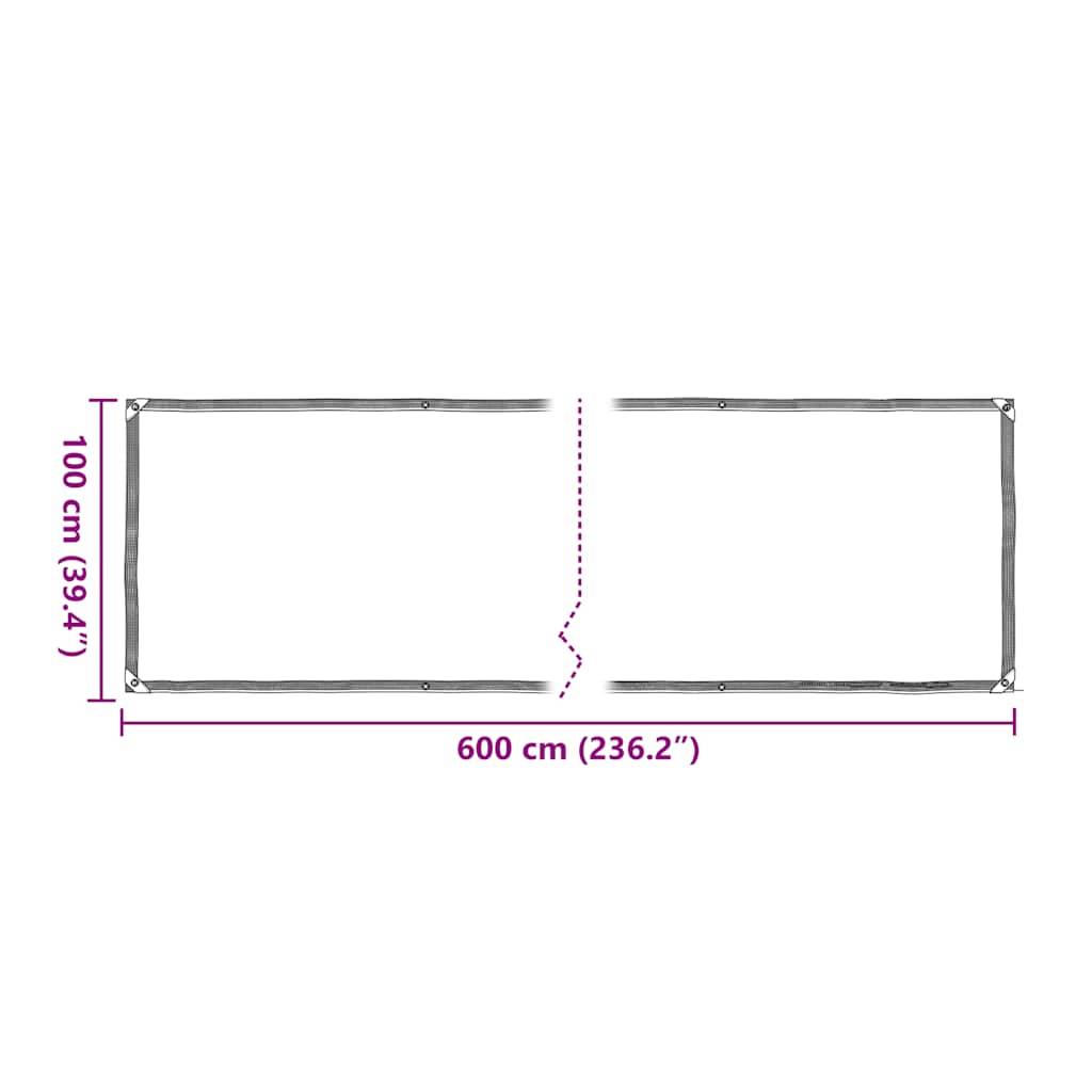 Vidaxl - Housse de protection plantes avec œillets 1x6 m polyéthylène vidaXL 3308697 - Image 3