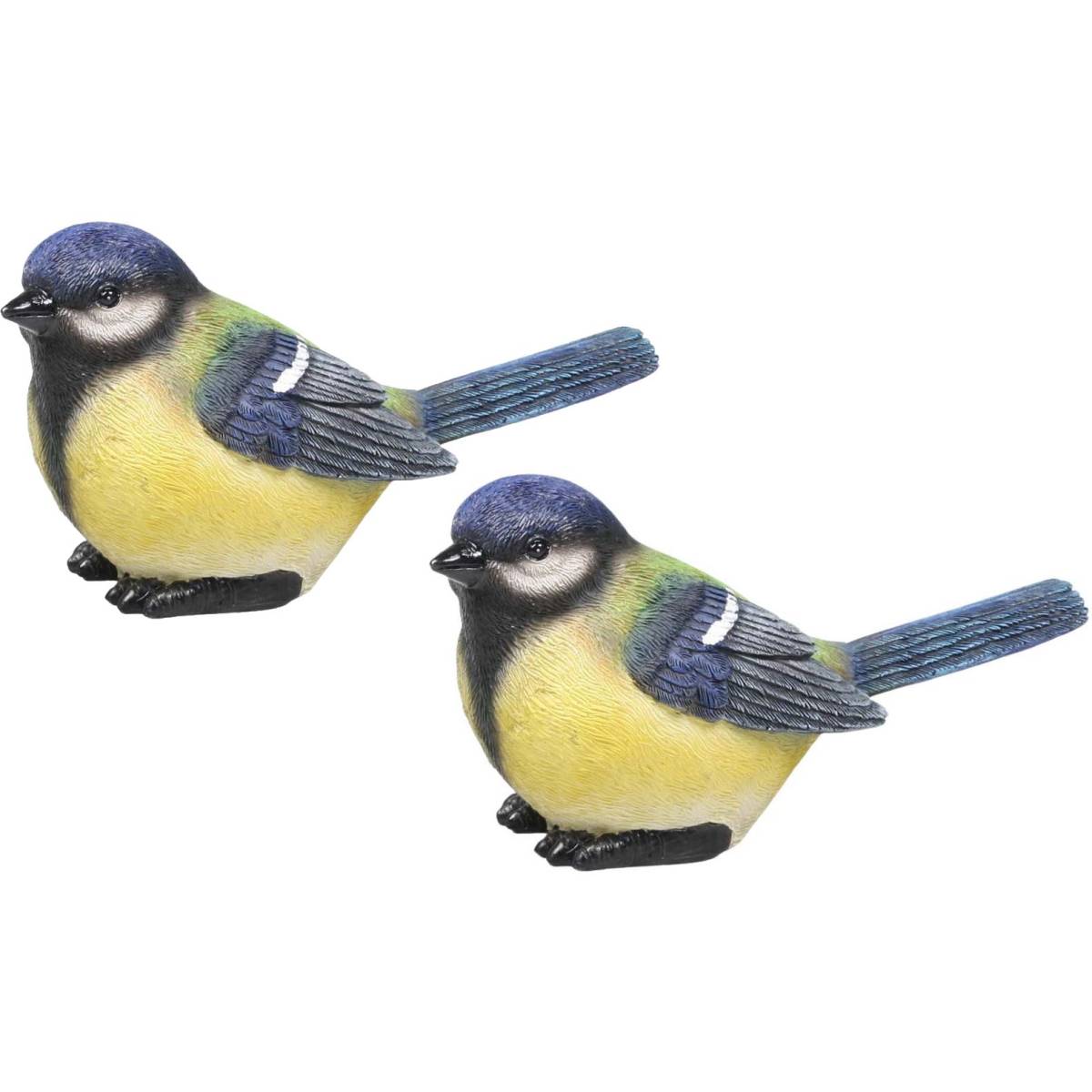 Farmwood Animals - Oiseau mésange charbonnière en résine (Lot de 2) - Imagen 1