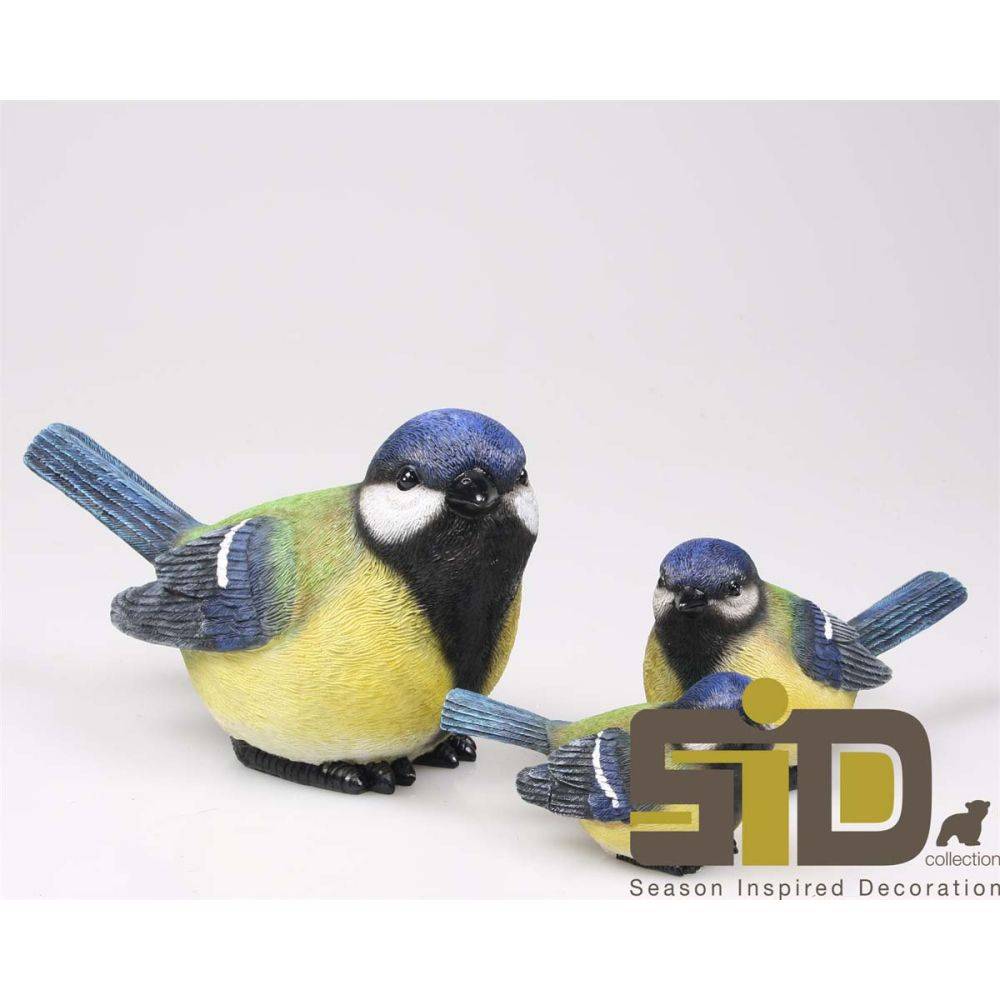 Farmwood Animals - Oiseau mésange charbonnière en résine (Lot de 2) - Imagen 2