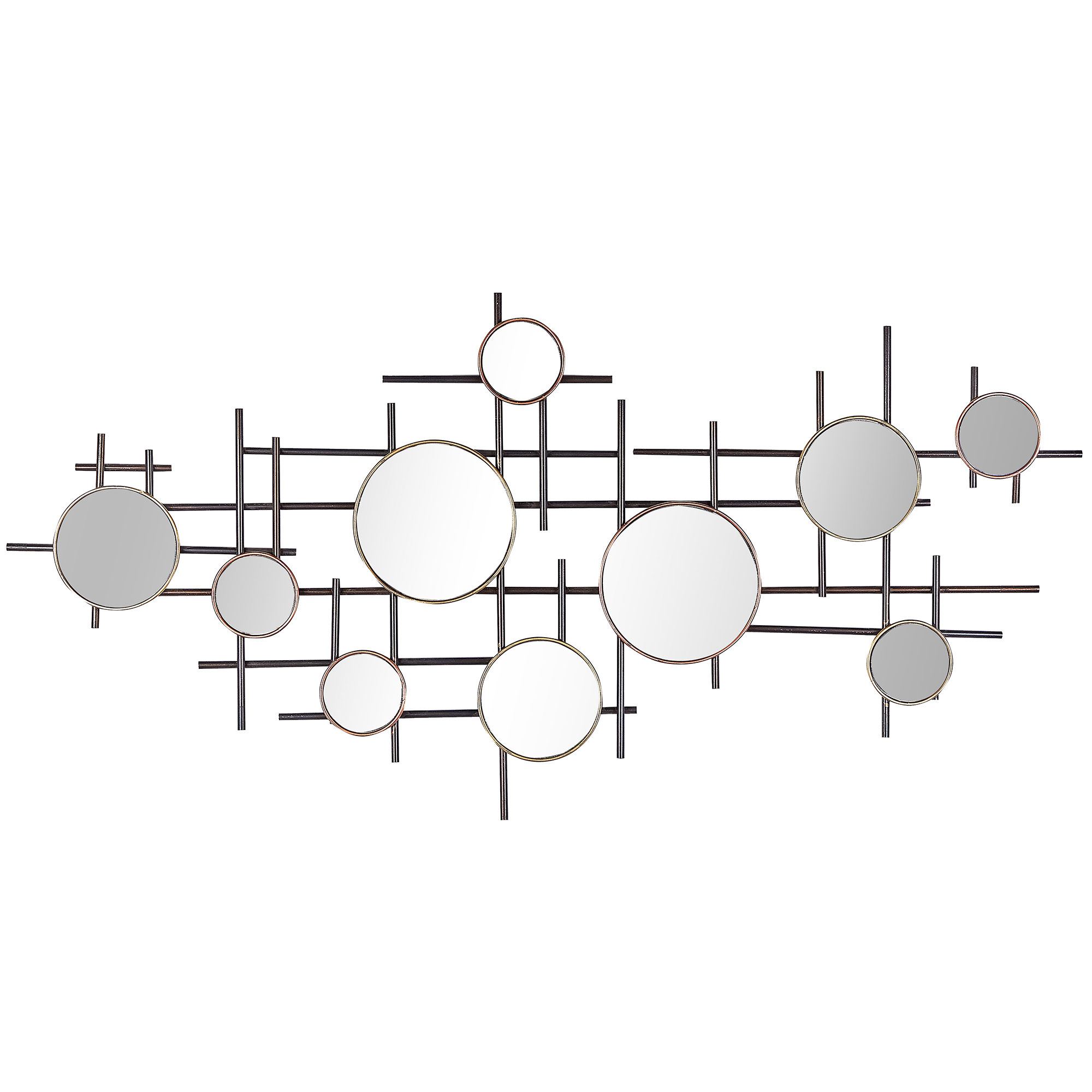 Beliani - Miroir décoratif Métal Noir IBOS - 113x2x55- Beliani - Image 2