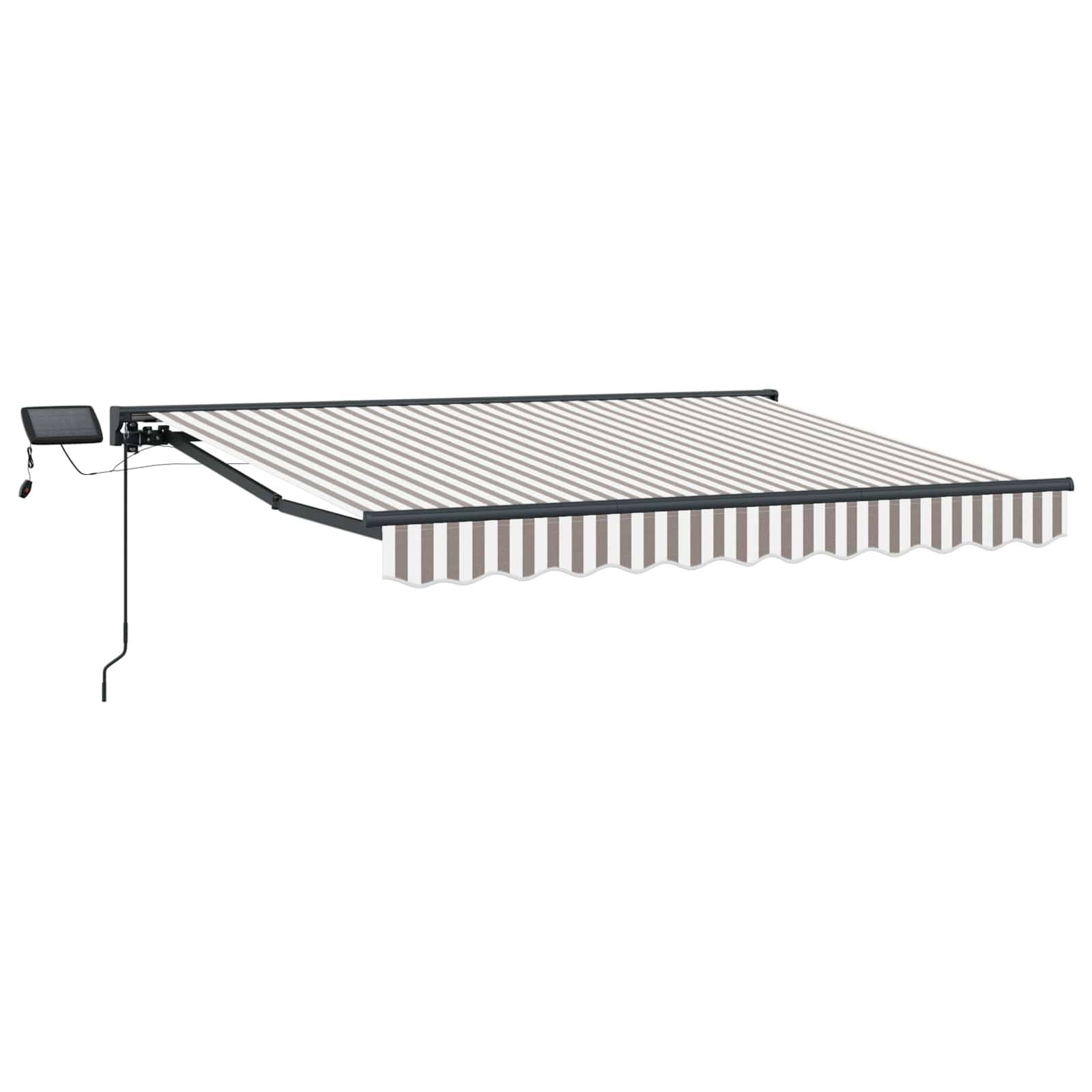 ComfortXL - Store banne LED polyester aluminium terrasse abri moderne 3x2.5m Gris clair - ComfortXL Outdoor Living - Image 2