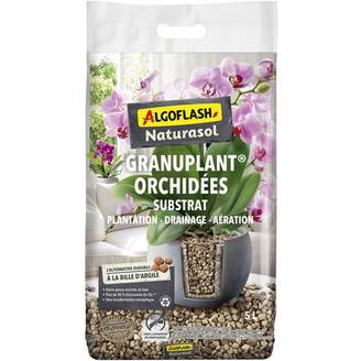 Algoflash Naturasol - Substrat orchidées drainant granuplant 5 L, granules type pierre ponce - ALGOFLASH NATURASOL