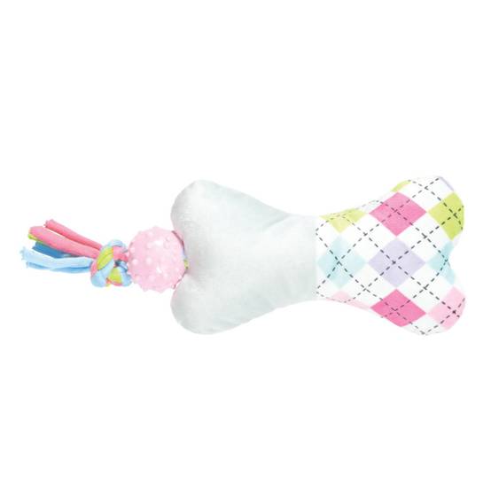 Animallparadise - animallparadise - Peluche Tiny os gris balle TPR 19 cm jeux pour chiots - Imagen 1