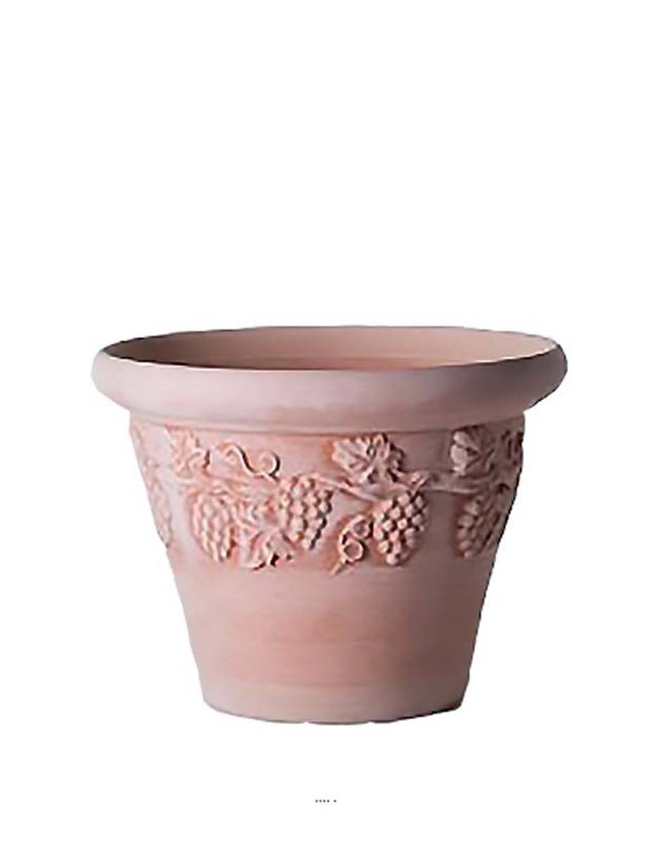 Artificielles - Cuvier Raisin Bac en terre Cuite naturelle H 39 cm Terre cuite D 52 cm - dimhaut: H 52 cm - couleur: Terre cuite - Imagen 1