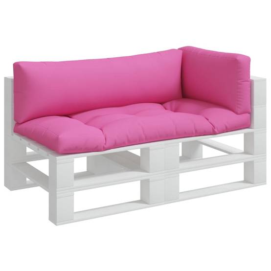 Set Complet 3 Coussins Palette Tissu Oxford Confortable pour Salon de Jardin Rose – ComfortXL Outdoor Living - Image 3