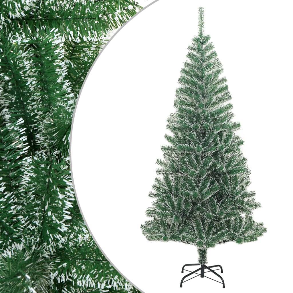 Vidaxl - Sapin de Noël artificiel avec neige floquée vert 210 cm vidaXL 357775 - Image 1