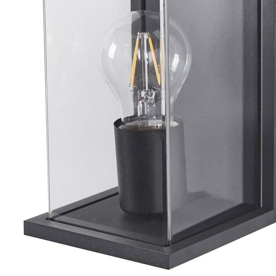 Lampe murale pour l'extérieur Aluminium Noir WAKAL - Beliani - Image 4