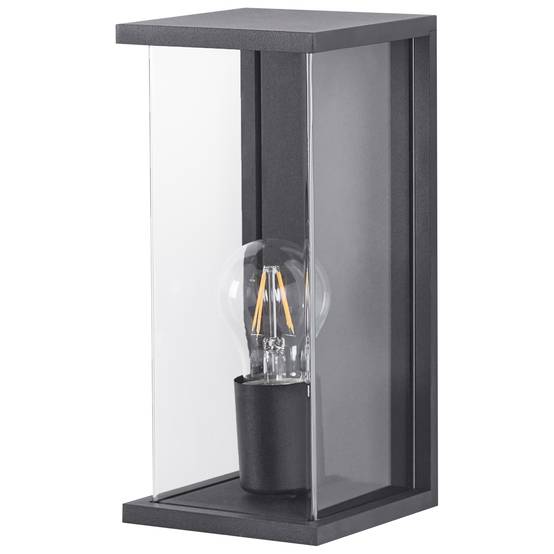 Lampe murale pour l'extérieur Aluminium Noir WAKAL - Beliani - Image 3