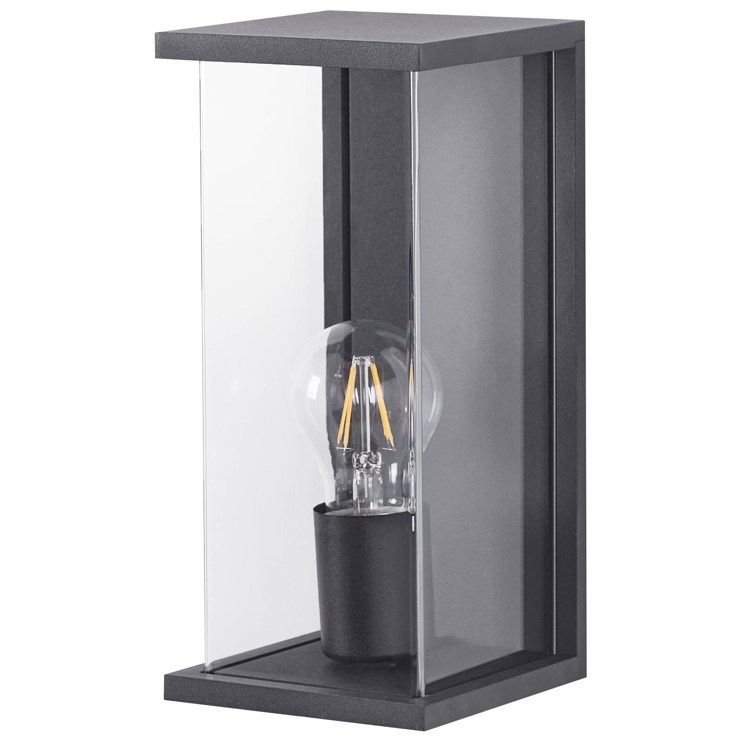Lampe murale pour l'extérieur Aluminium Noir WAKAL - Beliani - Image 3