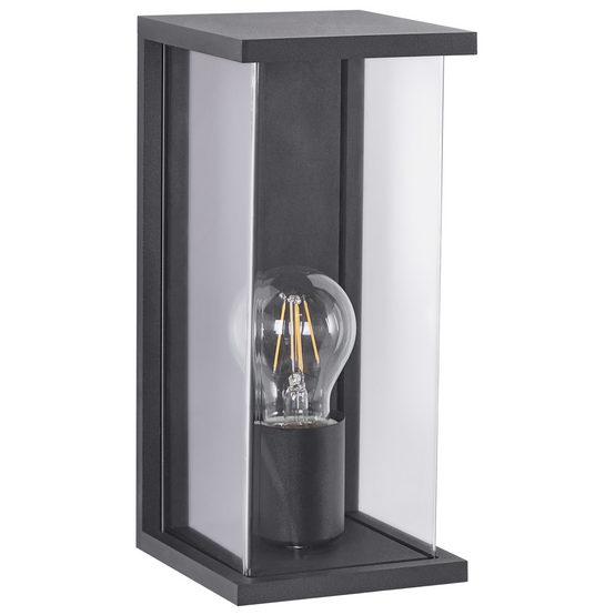 Lampe murale pour l'extérieur Aluminium Noir WAKAL - Beliani - Image 1