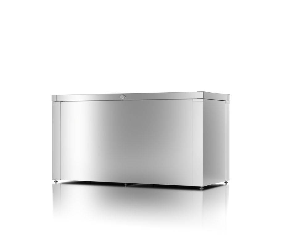 Guardi - Coffre de rangement polyvalent - taille S - Argent métallisé - 129x56,5x68,2 - acier Guardi - Imagen 1