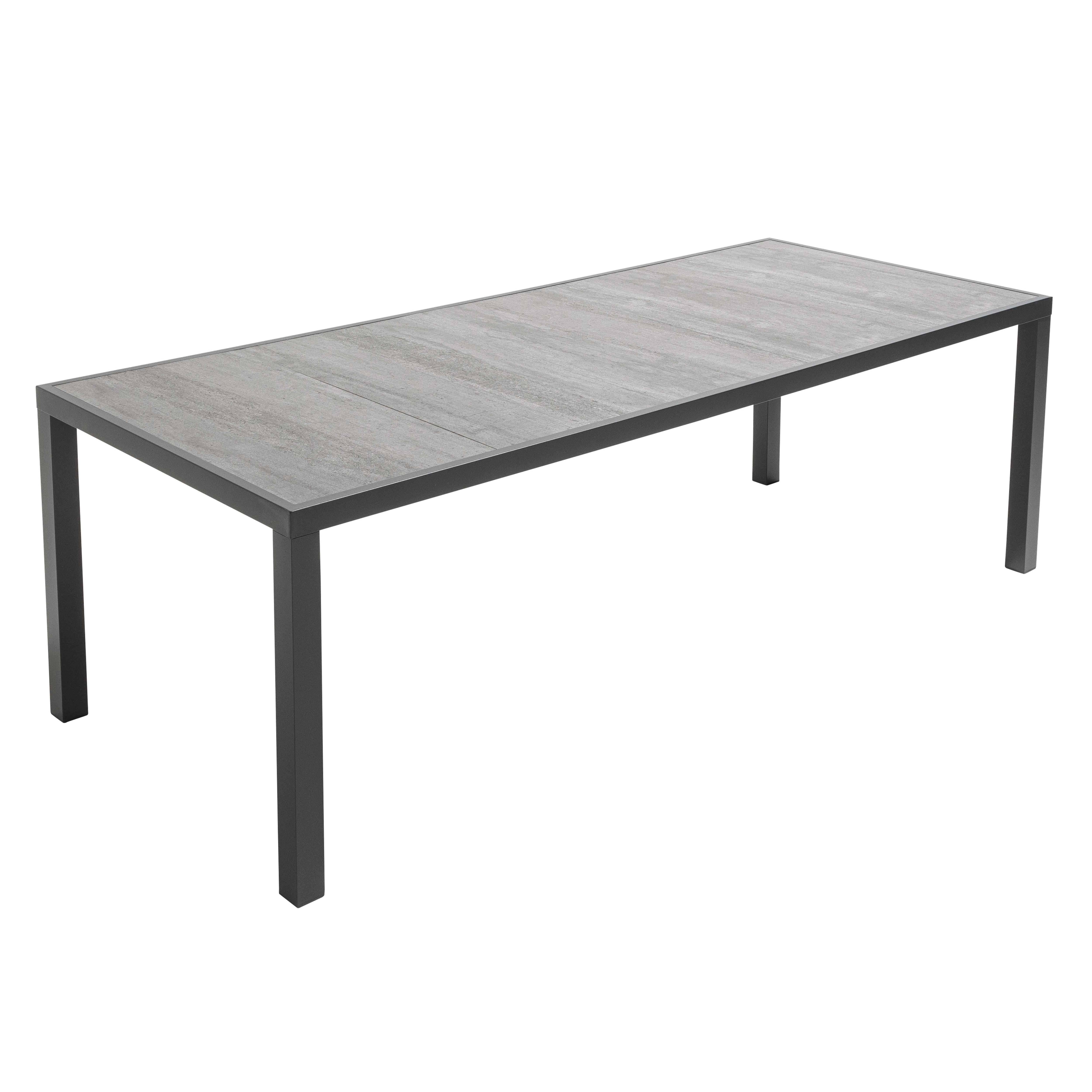 Oviala - Ensemble table de jardin et 10 chaises effet béton - Oviala - Imagen 5