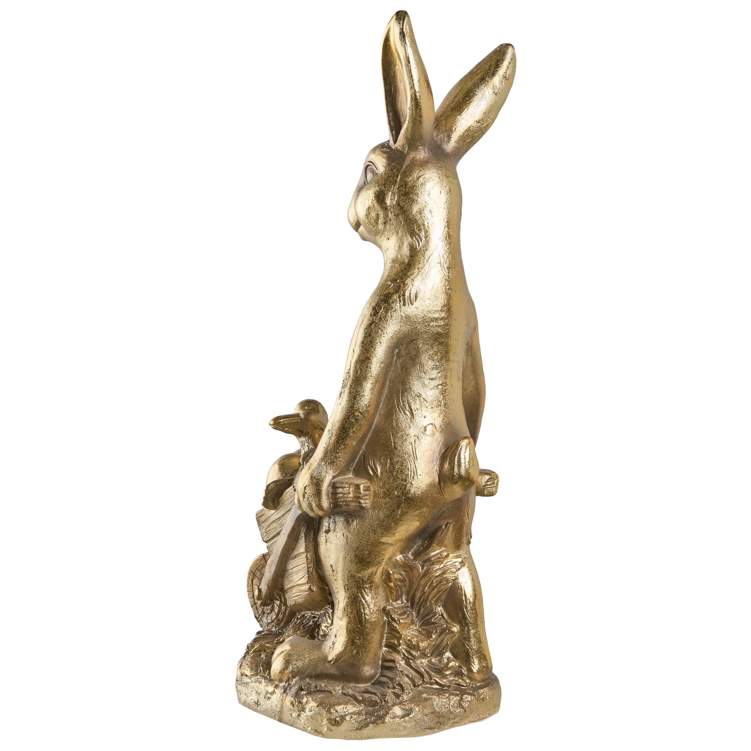 Beliani - Statue de jardin Oxyde de magnésium Doré SKAMBY - 28x34x72- Beliani - Image 5