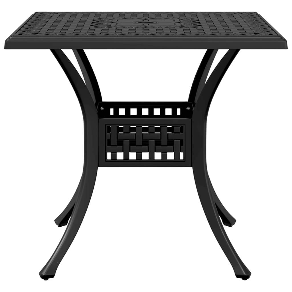 Table de jardin aluminium coulé noir 80 x 80 x 75 cm - PANGIVO - Image 5