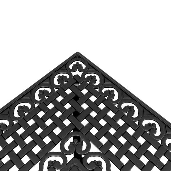 Table de jardin aluminium coulé noir 80 x 80 x 75 cm - PANGIVO - Image 8