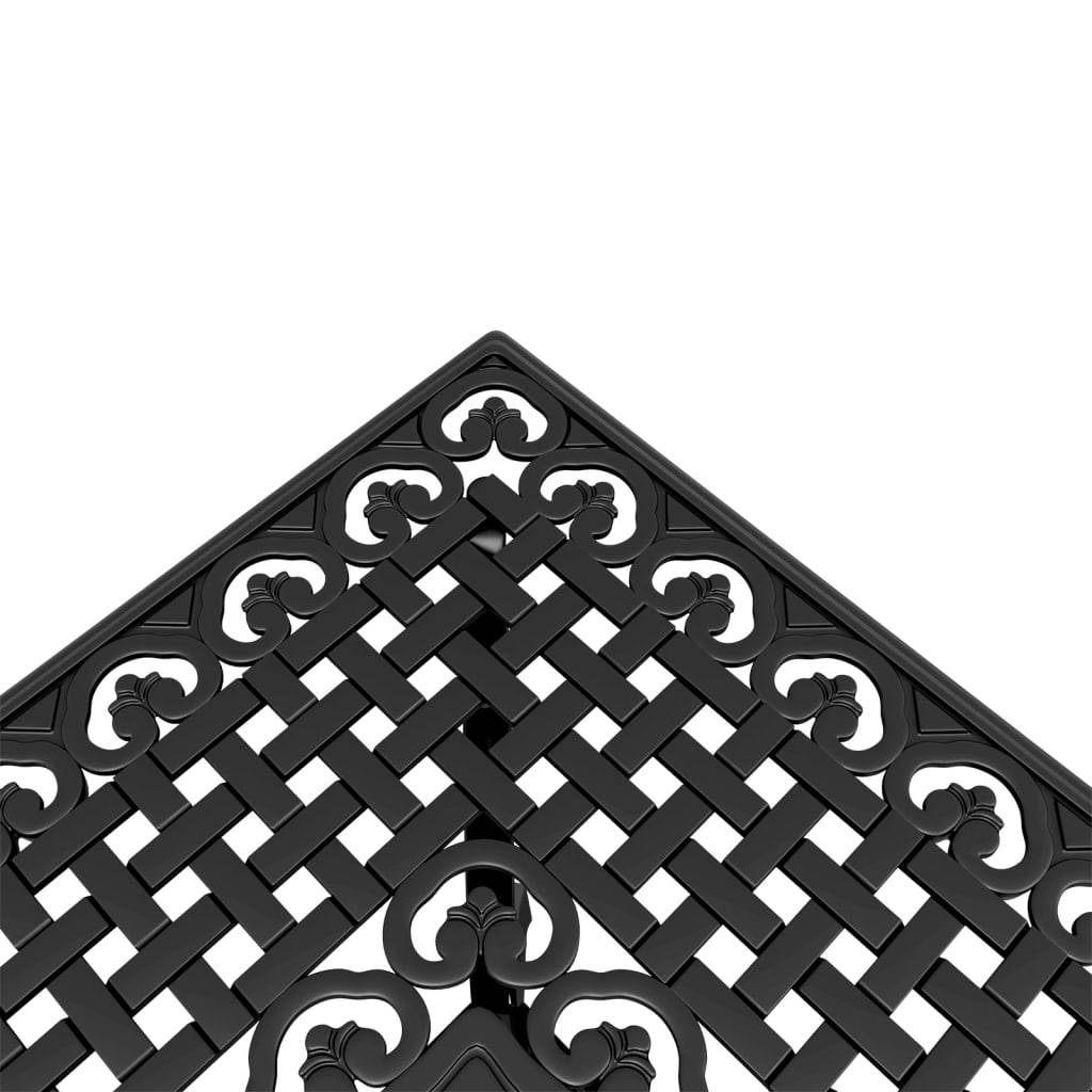 Table de jardin aluminium coulé noir 80 x 80 x 75 cm - PANGIVO - Image 8