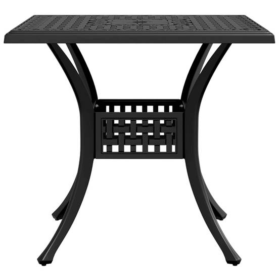 Table de jardin aluminium coulé noir 80 x 80 x 75 cm - PANGIVO - Image 6
