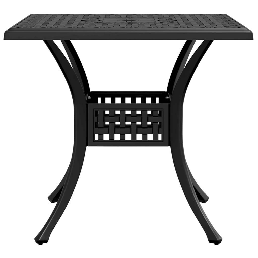 Table de jardin aluminium coulé noir 80 x 80 x 75 cm - PANGIVO - Image 6