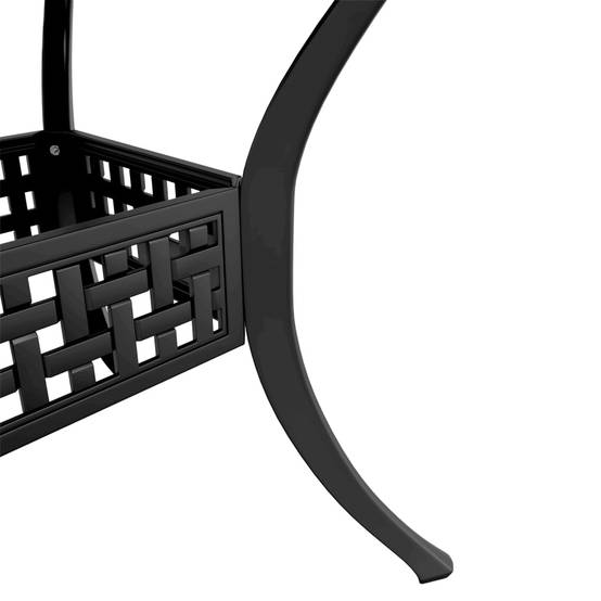 Table de jardin aluminium coulé noir 80 x 80 x 75 cm - PANGIVO - Image 9