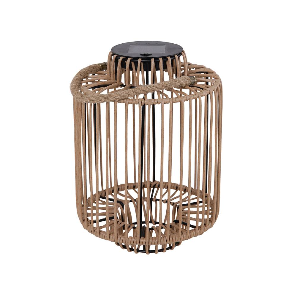 Lumisky - Lanterne solaire décorative TENERIFE Marron Poly rotin H30.5cm - Imagen 1