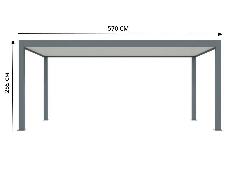 Carport aluminium 18 m² H.255 cm pour 1 voiture 330x570 cm – Direct Abris - Imagen 6