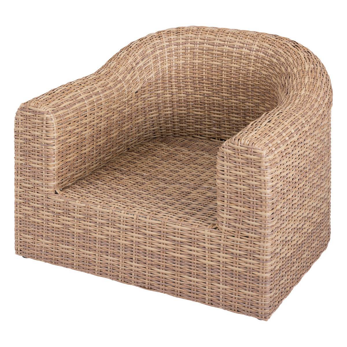 Hesperide - Fauteuil de salon de jardin "Mooréa" savana aluminium traité époxy en résine tressée - Hespéride - Imagen 3
