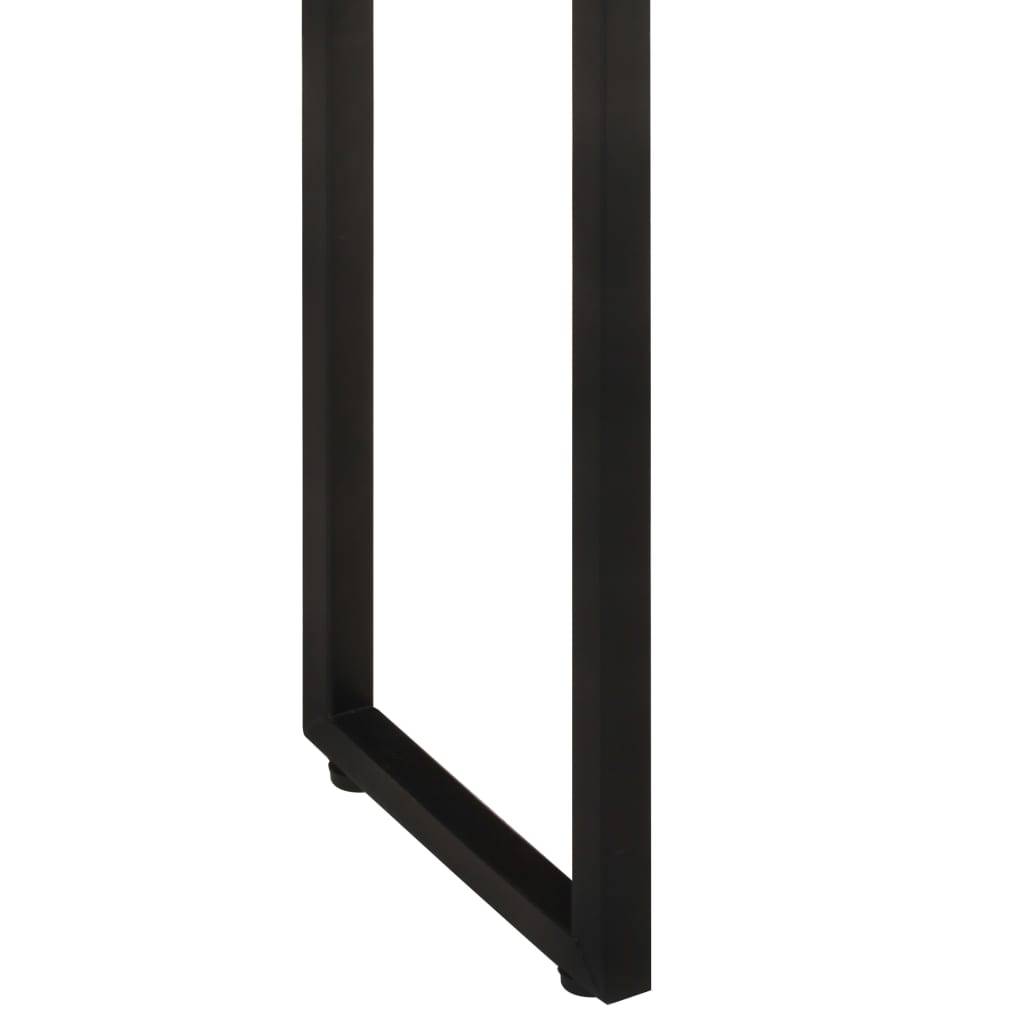 Jardinière bois de récupération et acier noir 60 x 20 x 68 cm - PANGIVO - Image 7