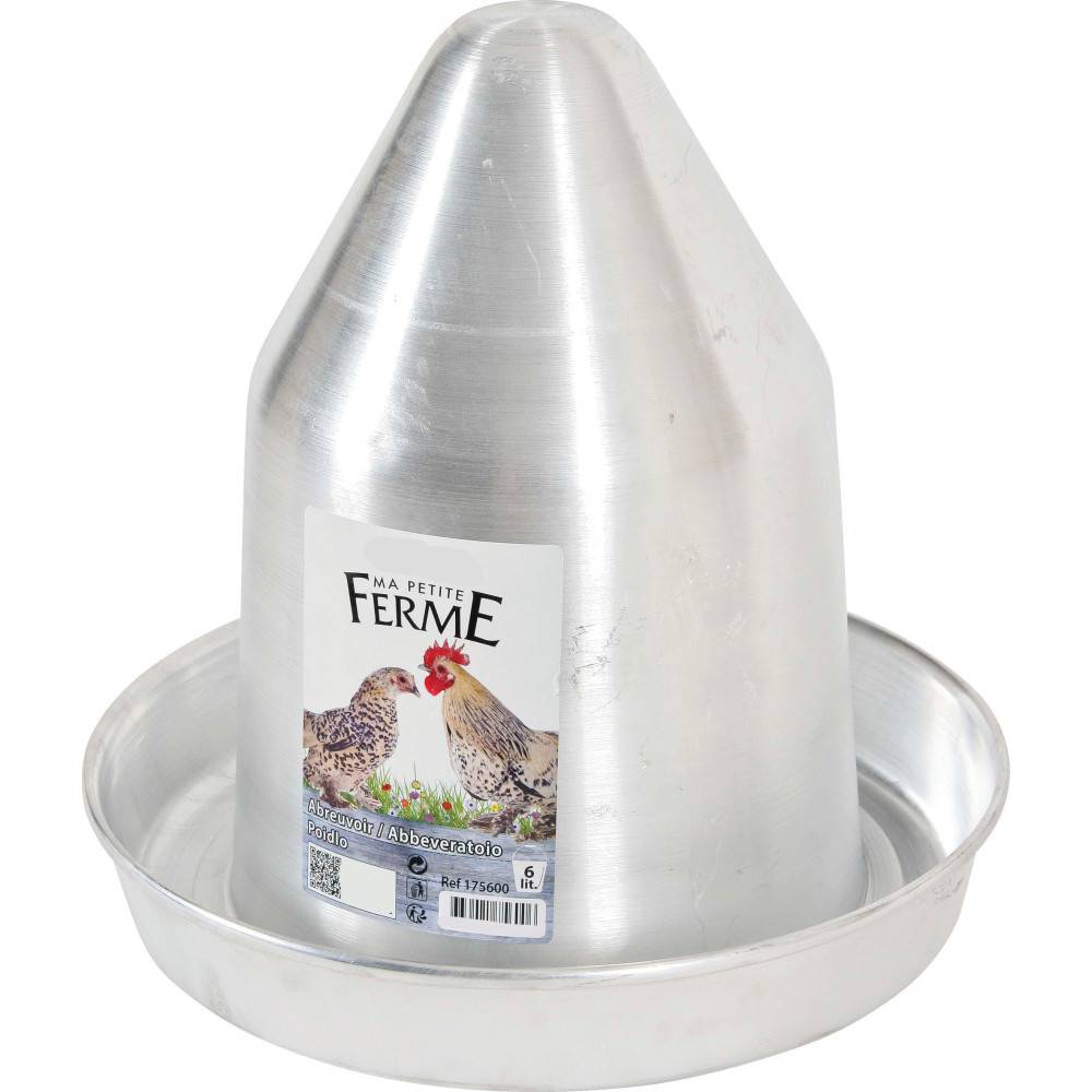 Zolux - zolux - Abreuvoir en aluminium, capacité 6 litres basse cour - Imagen 1