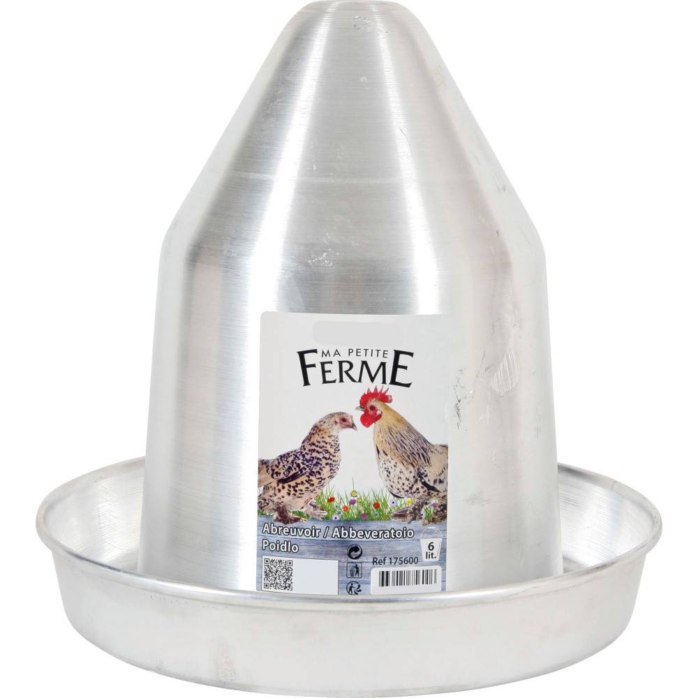 Zolux - zolux - Abreuvoir en aluminium, capacité 6 litres basse cour - Imagen 2