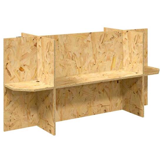 Meuble Support Terrarium Bois OSB Étagère Ouverte 100 x 40 x 50 cm Marron - ComfortXL Outdoor Living - Image 2