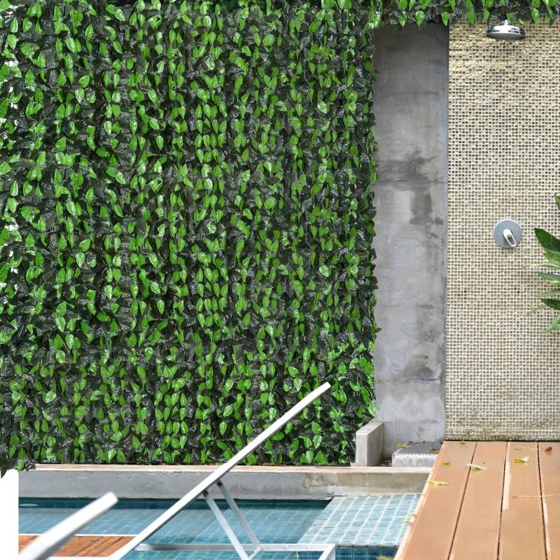 Haie artificielle en tissu pour jardin et balcon brise-vue occultant 300x100cm vert - ComfortXL Outdoor Living