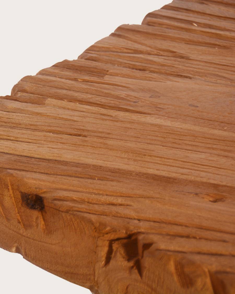 Sun - Table repas en teck massif motif soleil L200 cm 10 pers. - UNIQKA - Imagen 9