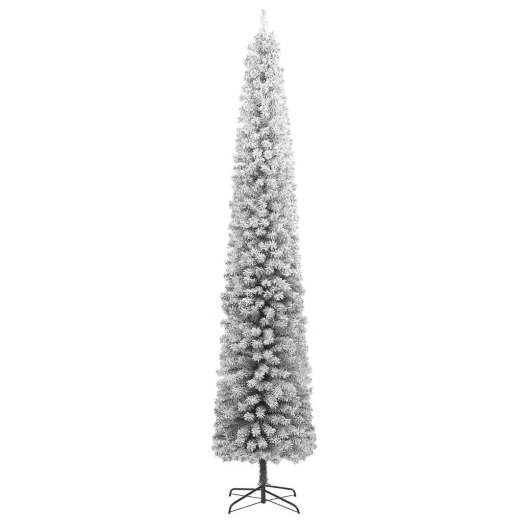 ComfortXL - Sapin de Noël artificiel enneigé mince 300 cm PVC gain de place – ComfortXL Outdoor Living - Image 2