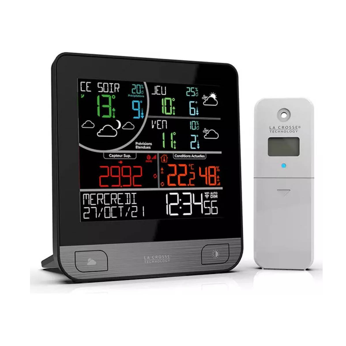 La Crosse Technology - Station météo noir/gris LW3101-SIL La Crosse Technology - Image 1