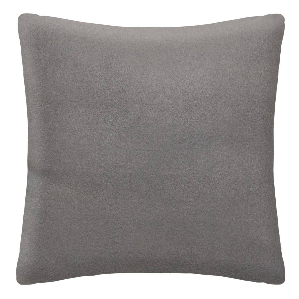 Atmosphera - Coussin "Manoir" fausse fourrure gris ardoise 45x45cm - Atmosphera Créateur d'intérieur - Imagen 2