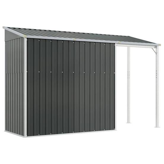 Vidaxl - Abri de jardin avec toit prolongé anthracite 277x107x181 cm vidaXL 364526 - Image 7