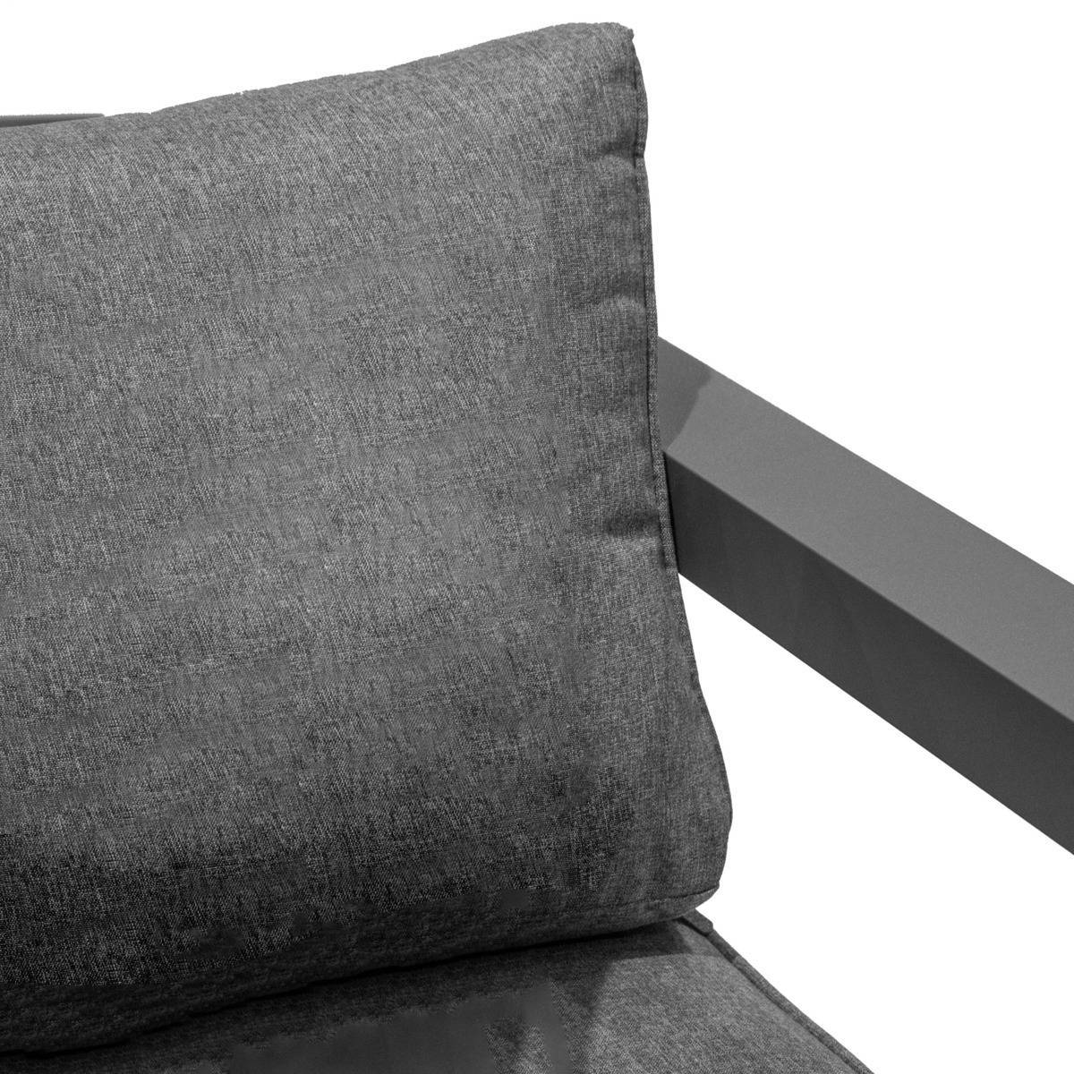 Hesperide - Fauteuil de salon de jardin "Evasion" graphite aluminium traité époxy en polyester Hespéride - Imagen 2