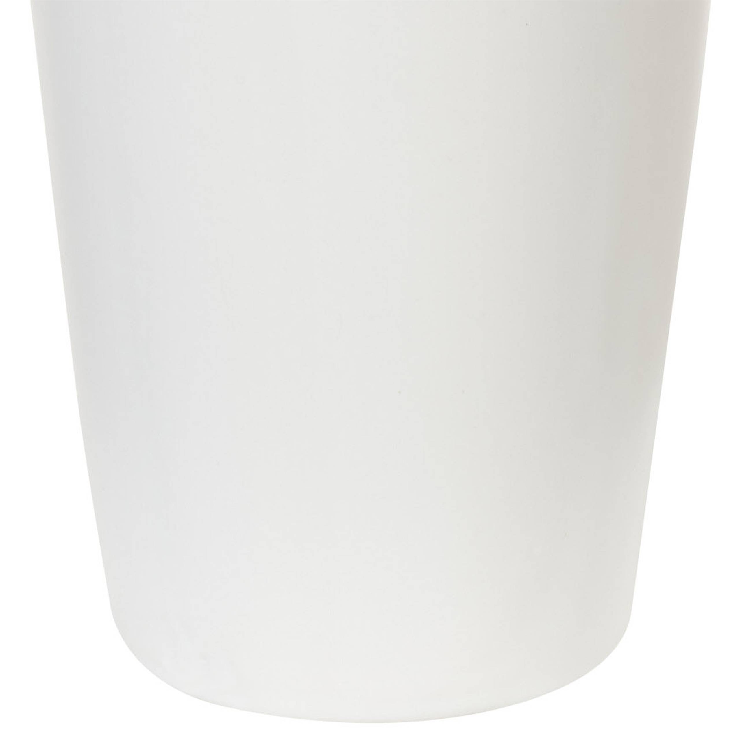 Beliani - Vase décoratif Grès Blanc APAMEA - 17x17x33- Beliani - Image 7
