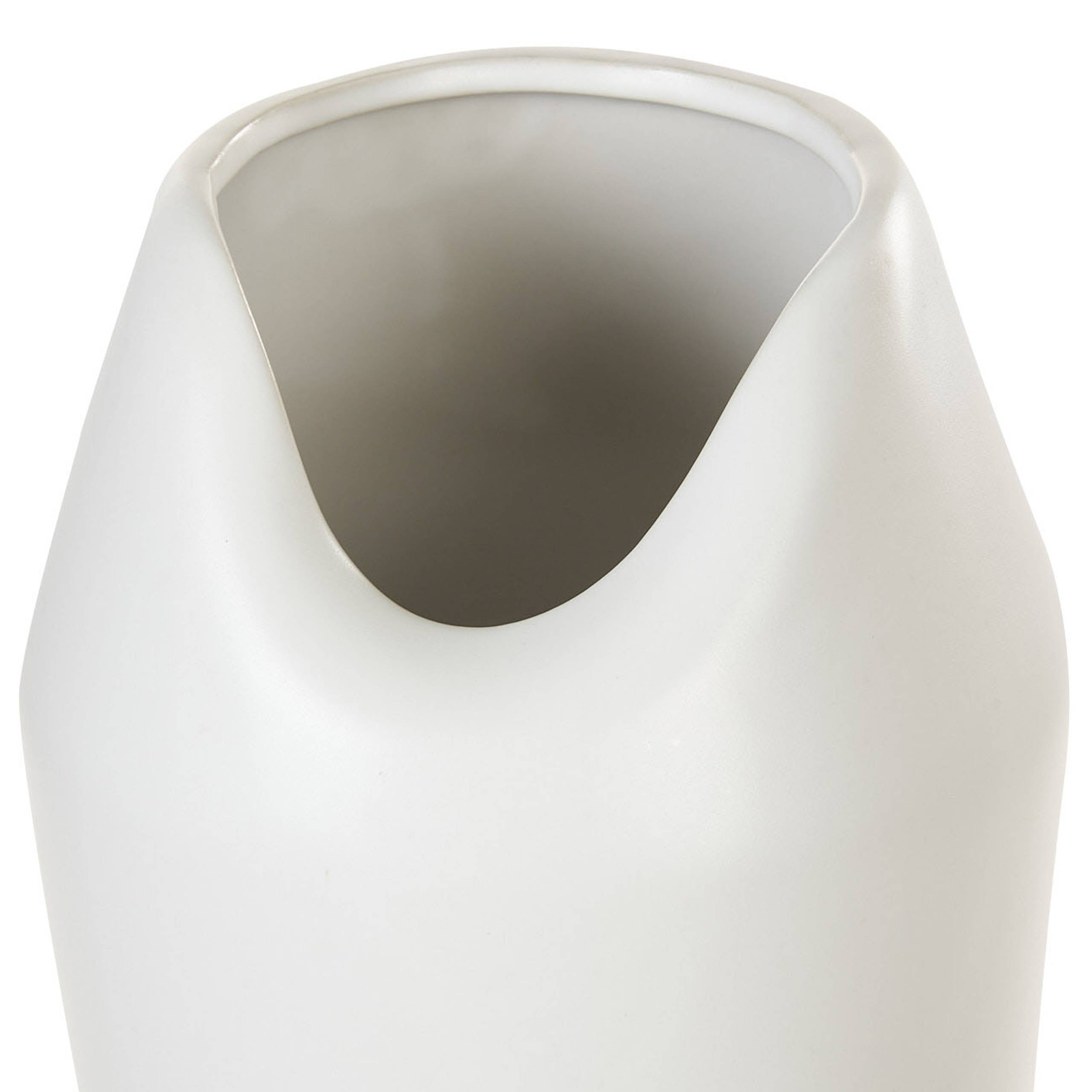 Beliani - Vase décoratif Grès Blanc APAMEA - 17x17x33- Beliani - Image 6