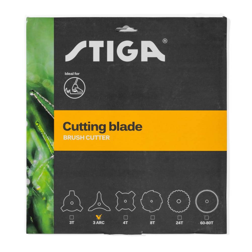 Stiga - Lame 3 ARC pour débroussailleuse thermique, Acier trempé haute qualité, idéale pour herbes denses et broussailles, diamètre standard - STIGA - Image 2