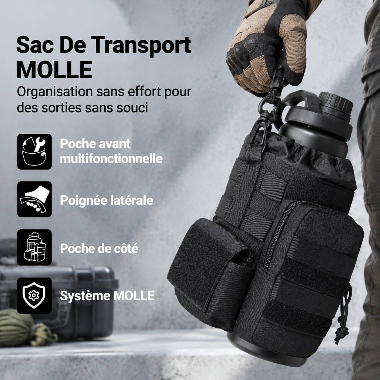 Bouteille Isotherme Acier Inoxydable 2L 24h Chaud 48h Froid 3 Couvercles Anti-fuite Écologique - Image 4