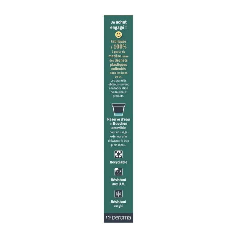 Deroma - Jardiniere - Deroma - Muret Save R - 75l - 79cm - Gris Foncé - Imagen 5