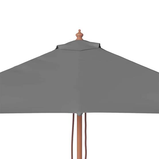 PANGIVO - Parasol extérieur avec mât en bambou, anthracite, 150 x 200 x 235 cm - PANGIVO - Image 7
