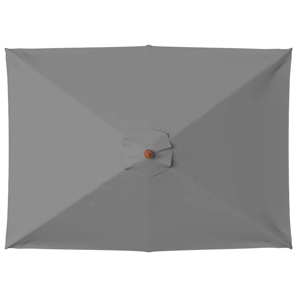 PANGIVO - Parasol extérieur avec mât en bambou, anthracite, 150 x 200 x 235 cm - PANGIVO - Image 4