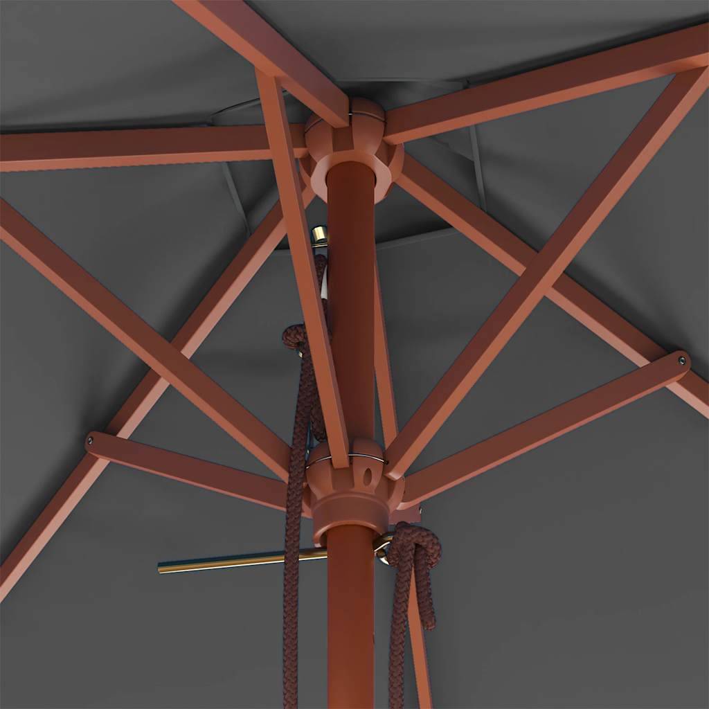 PANGIVO - Parasol extérieur avec mât en bambou, anthracite, 150 x 200 x 235 cm - PANGIVO - Image 8