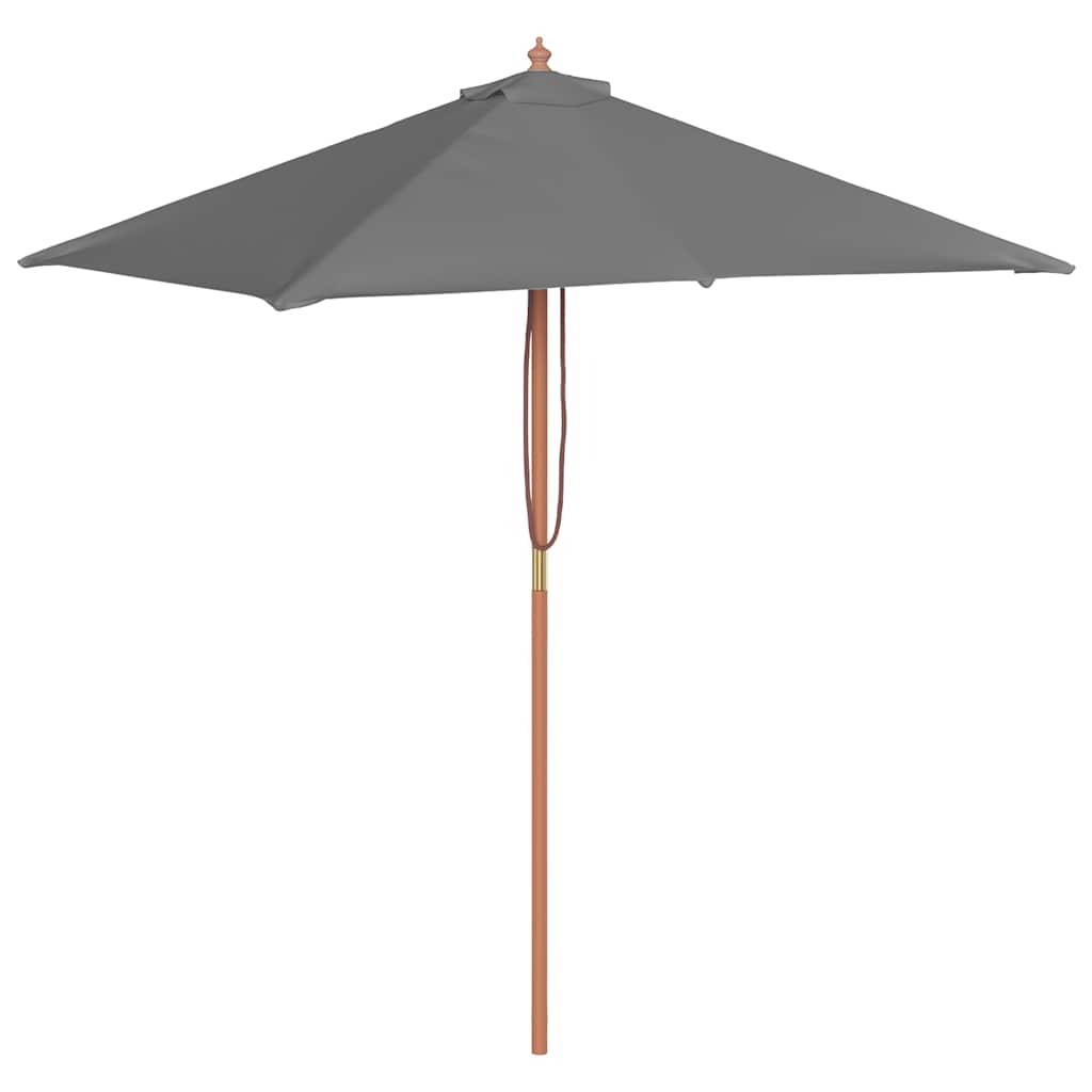 PANGIVO - Parasol extérieur avec mât en bambou, anthracite, 150 x 200 x 235 cm - PANGIVO - Image 2