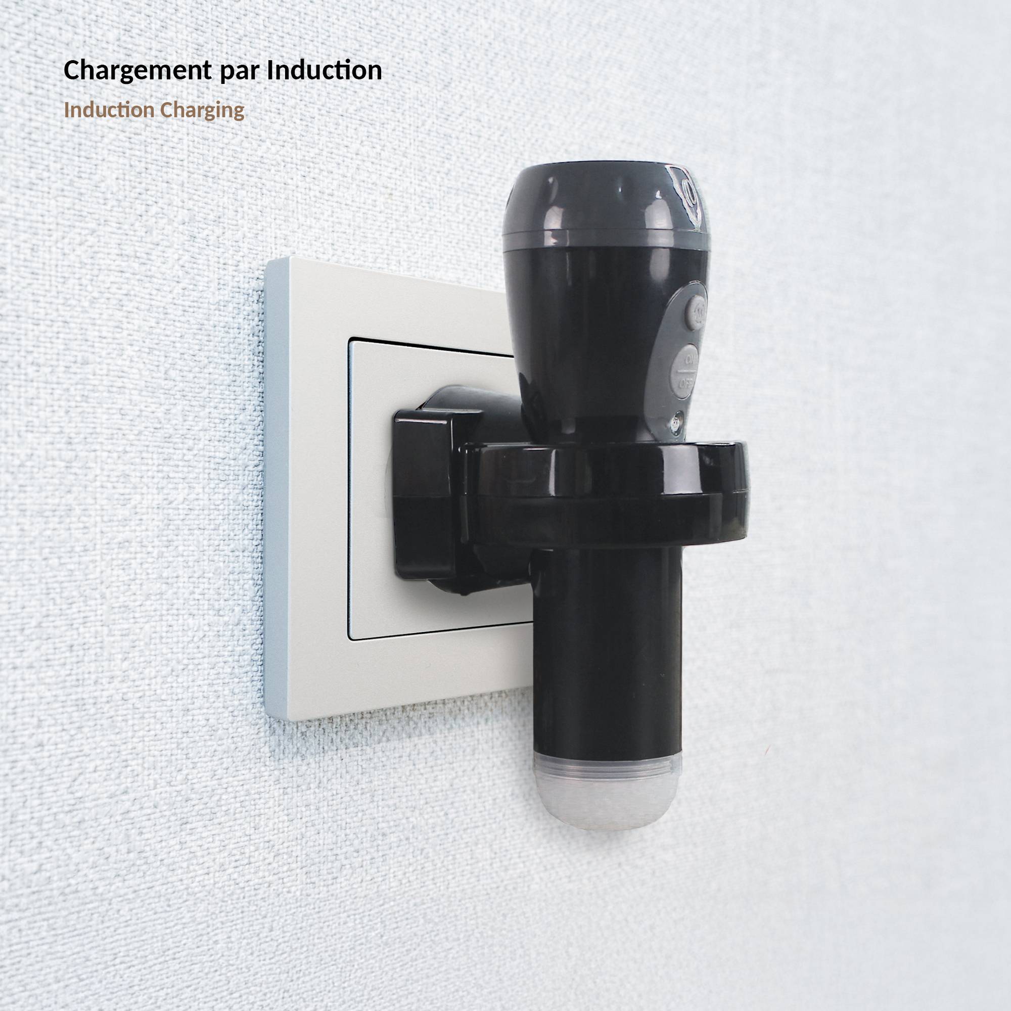 Torche Veilleuse 2-en-1 Rechargeable par Induction - 3 Intensités - Image 2