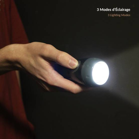 Torche Veilleuse 2-en-1 Rechargeable par Induction - 3 Intensités - Image 5