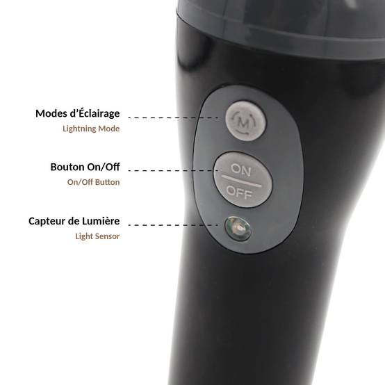 Torche Veilleuse 2-en-1 Rechargeable par Induction - 3 Intensités - Image 3